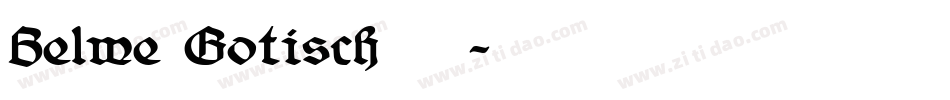 Belwe Gotisch手机版字体转换